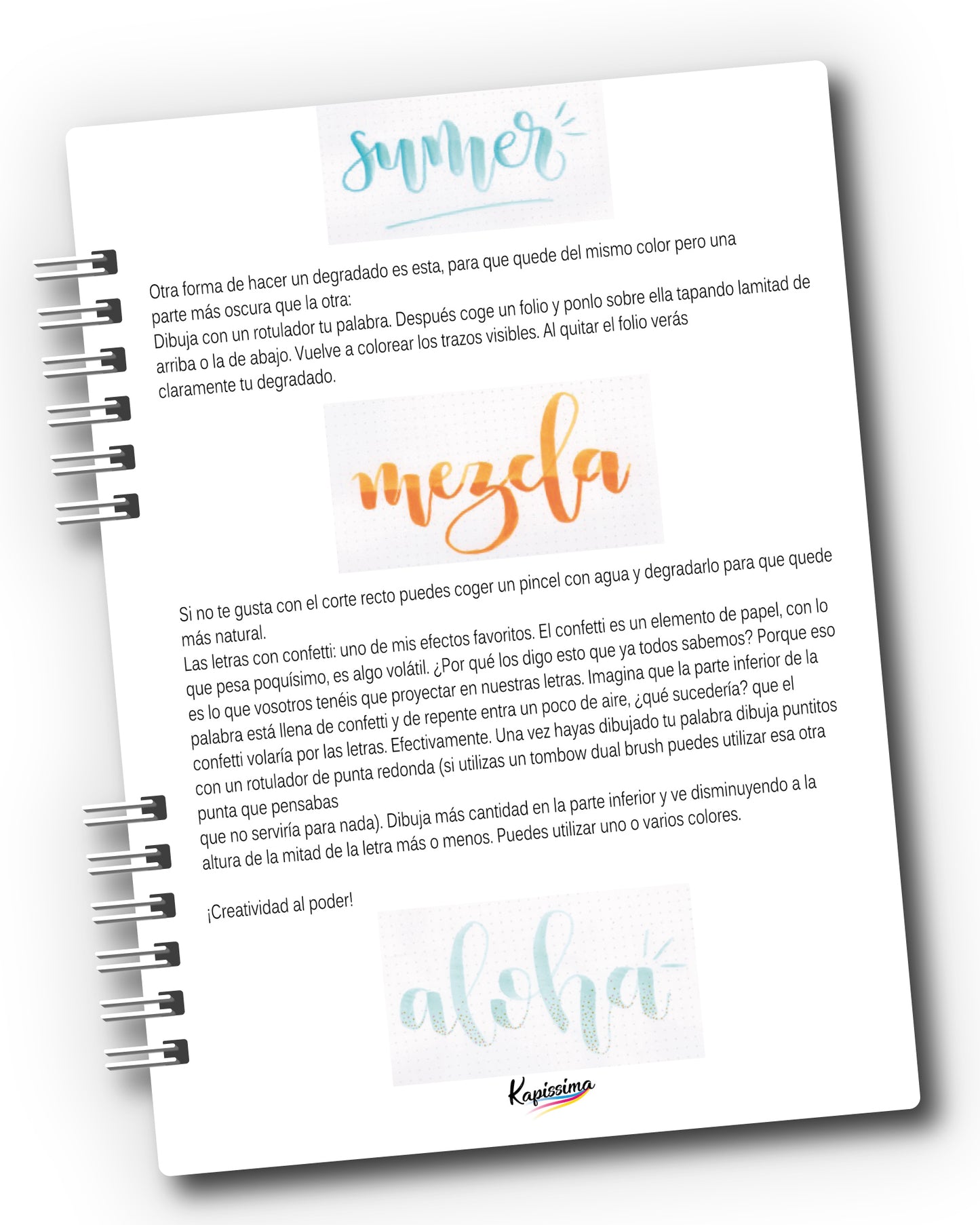 Cuaderno de lettering