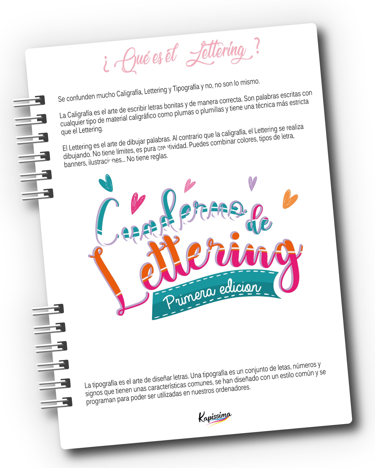 Cuaderno de lettering