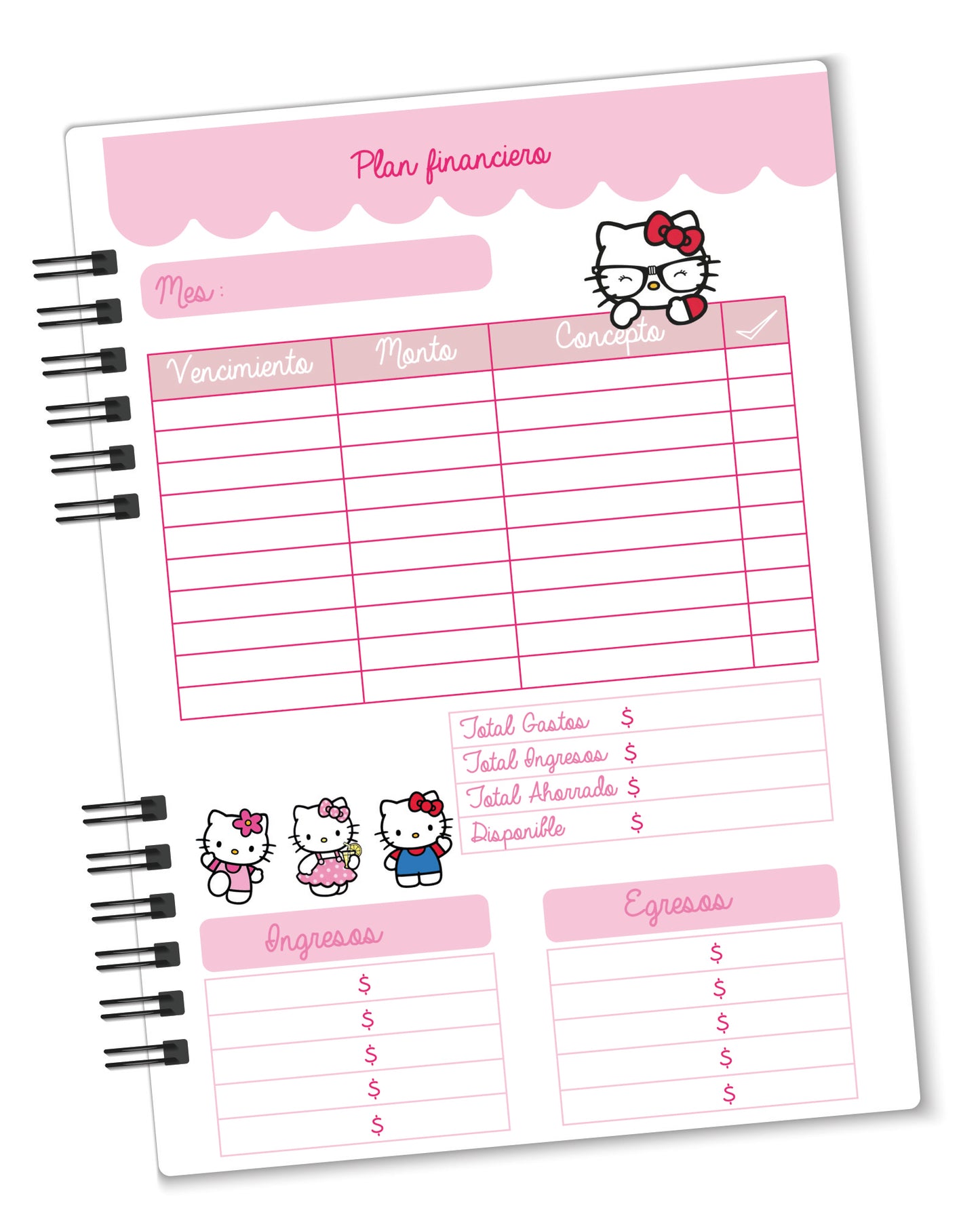 Agenda Hello kitty